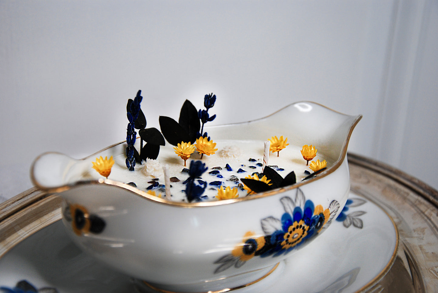 Bougie Artisanale Parfumée - Fleur de Tiaré - 250G - saucière