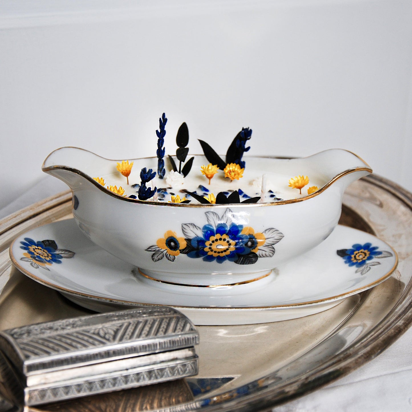 Bougie Artisanale Parfumée - Fleur de Tiaré - 250G - saucière