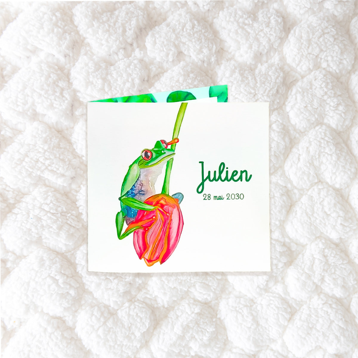 Faire-Part de Naissance- Grenouille