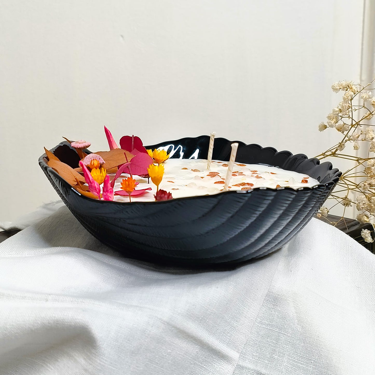 Bougie Artisanale Parfumée - Muguet - 250G - coquillage