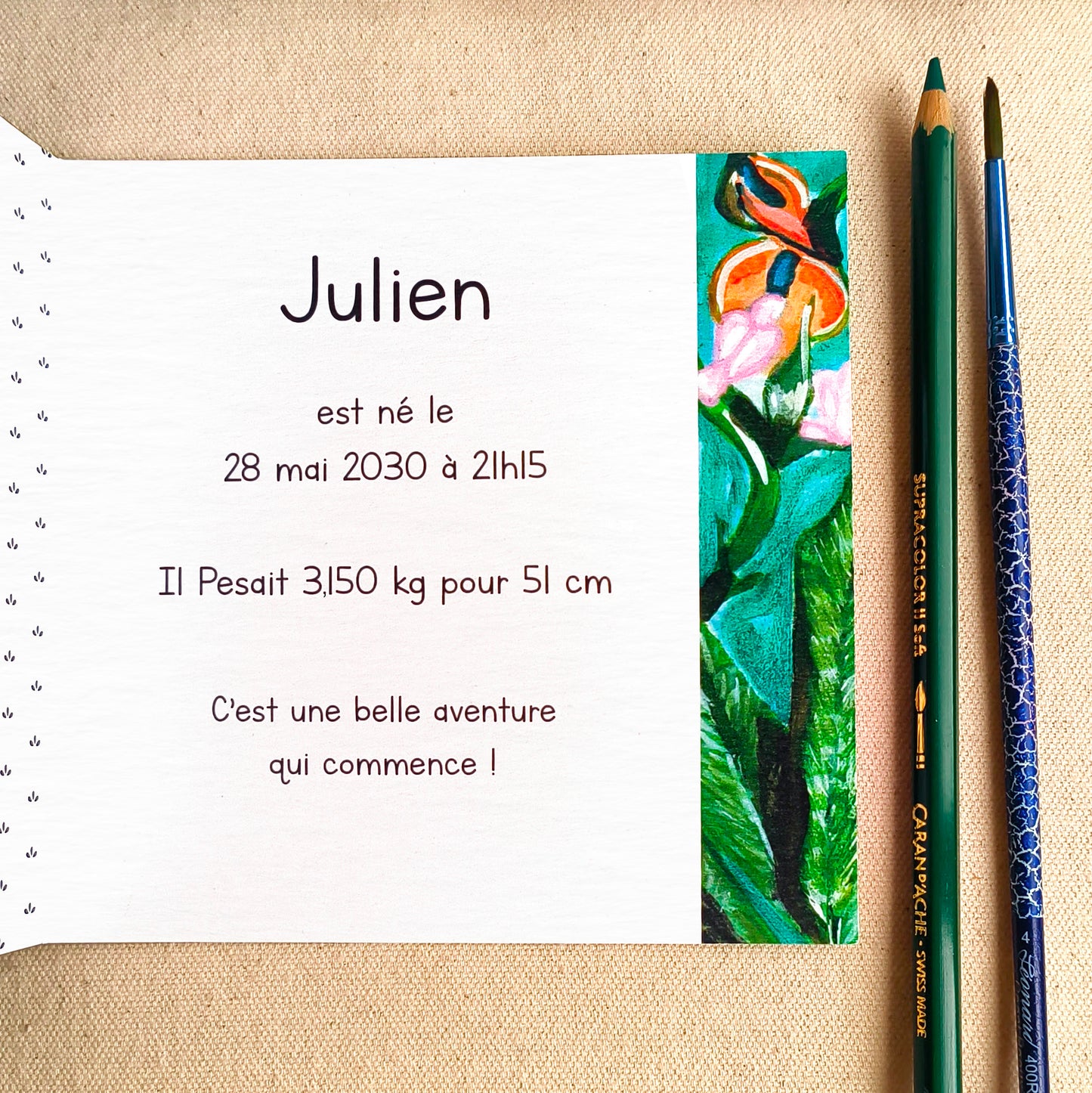 Faire-Part de Naissance- Jungle