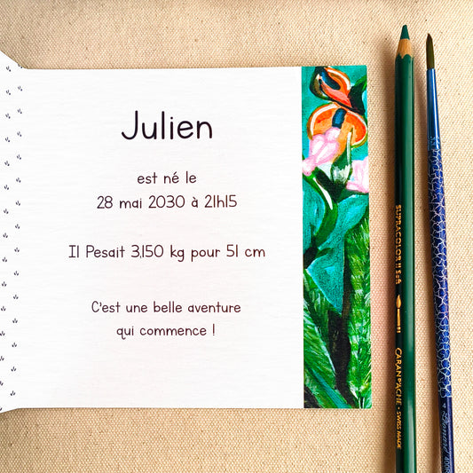 Faire-Part de Naissance- Jungle