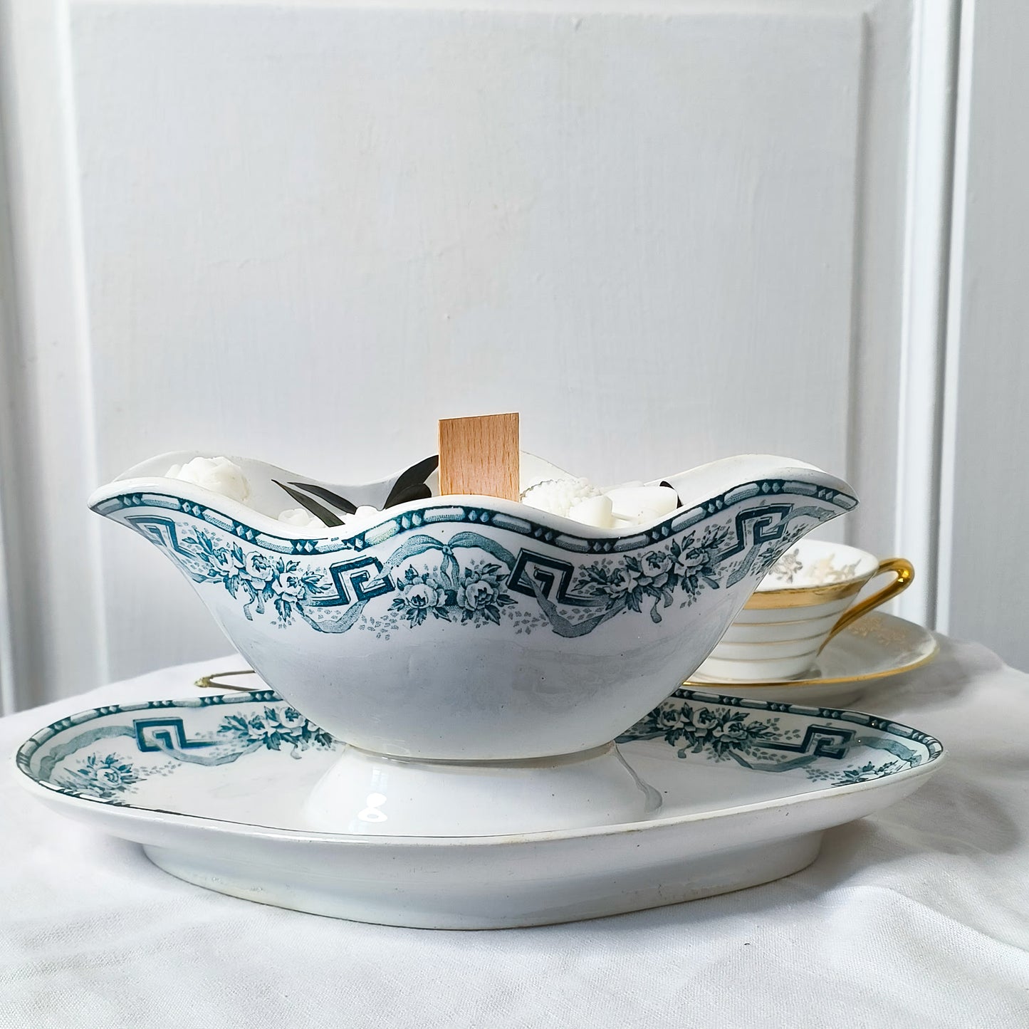 Bougie Artisanale Parfumée - Muguet - 485G - saucière