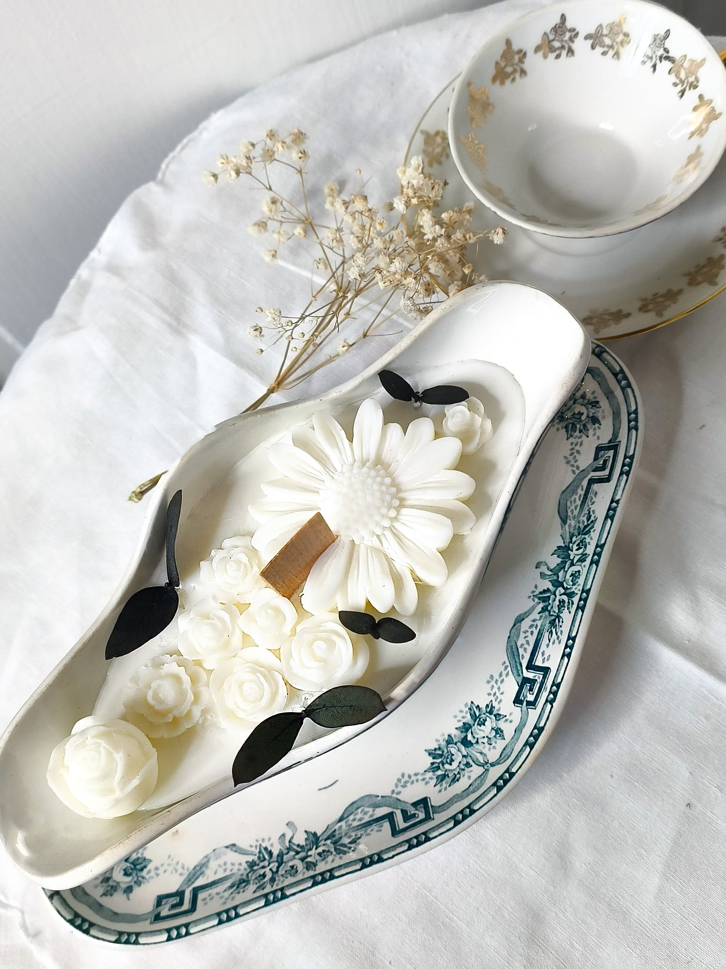 Bougie Artisanale Parfumée - Muguet - 485G - saucière