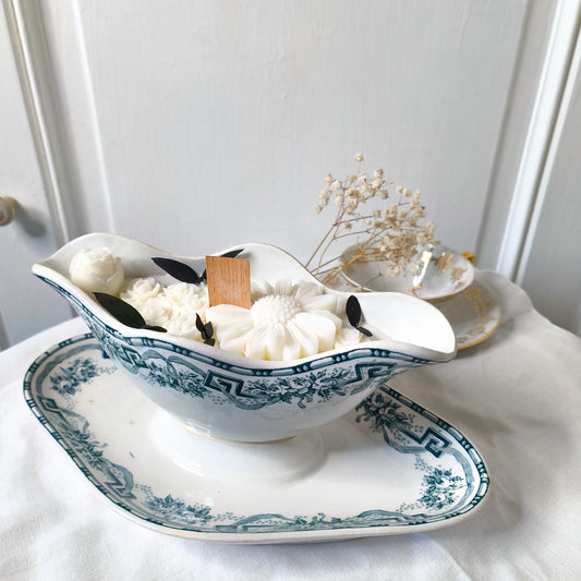 Bougie Artisanale Parfumée - Muguet - 485G - saucière