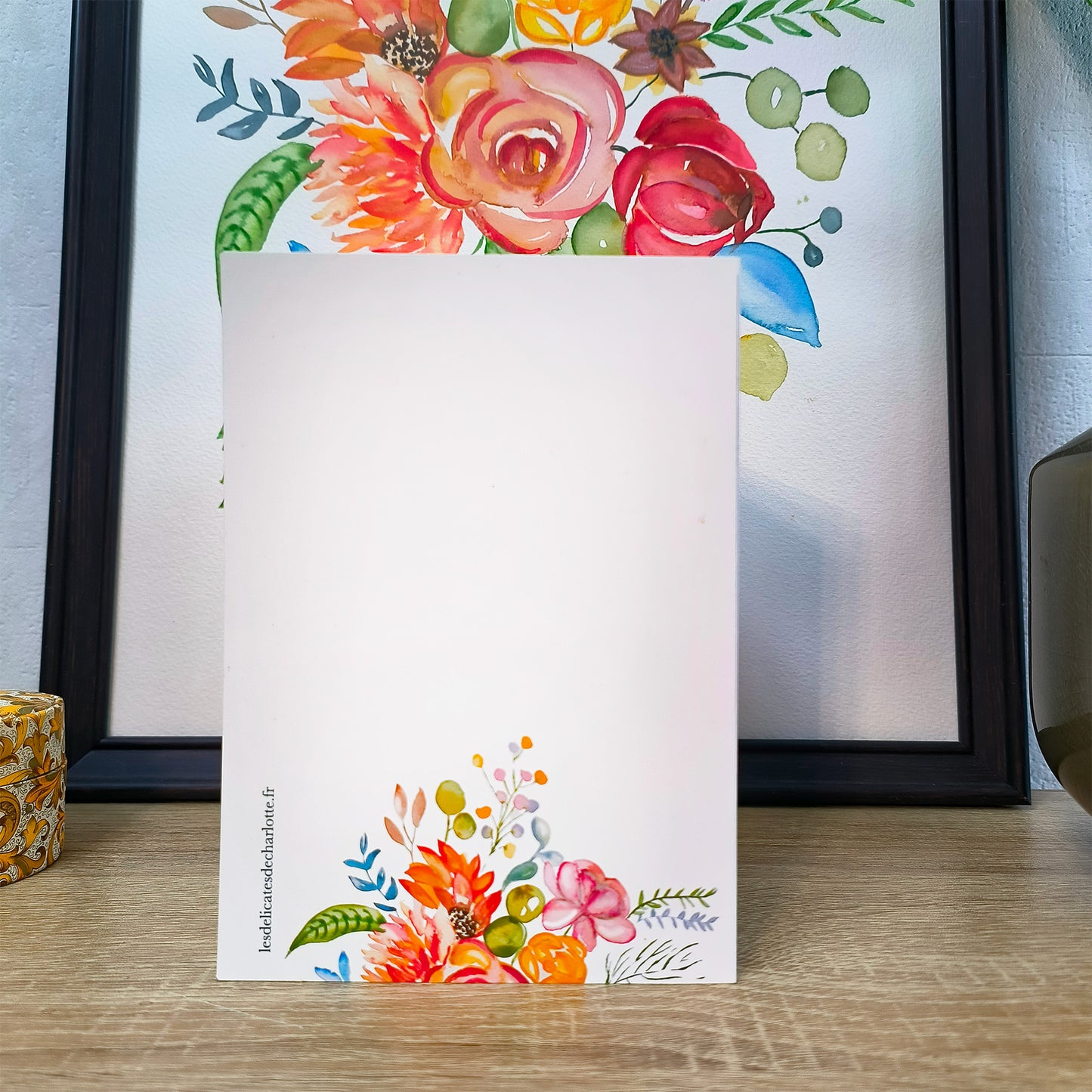 Carte d’anniversaire aquarelle – Bouquet