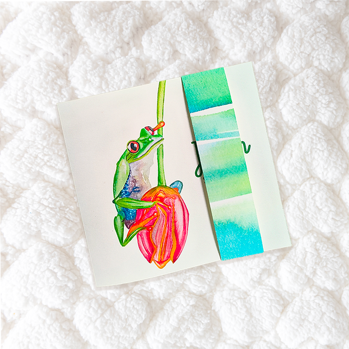 Faire-Part de Naissance- Grenouille